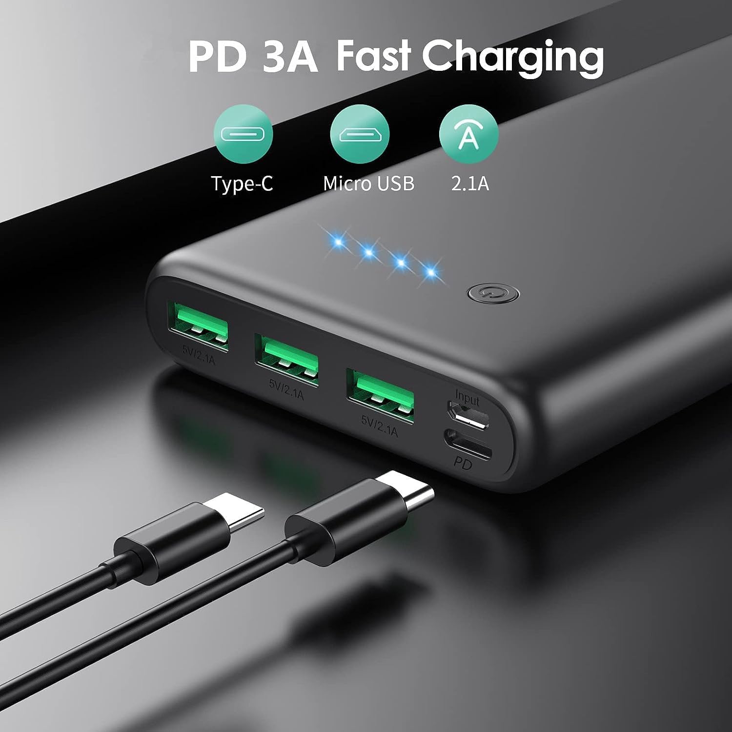 Portable Charger 36800mAh 4 Outputs Review