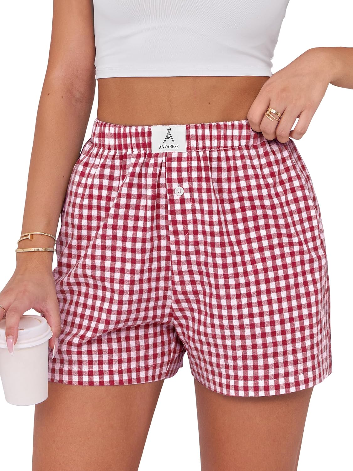 Cute and Comfy Gingham Boxer Shorts